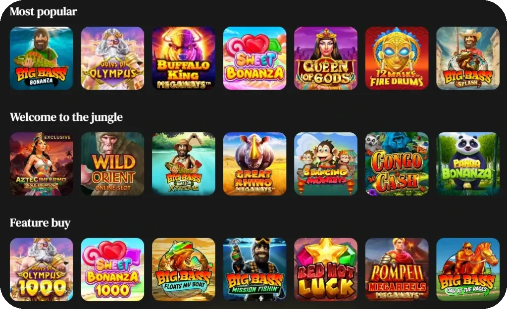 Popular slots