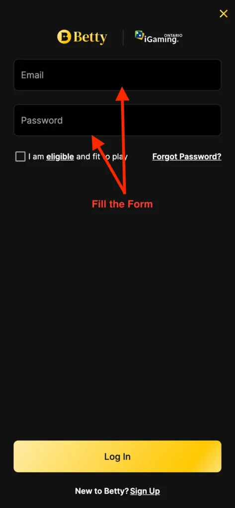 login process second step